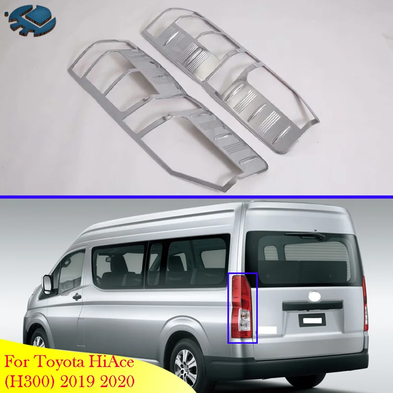 For Toyota HiAce Sixth Generation (H300) 2019-2022 Car Accessories ABS Trim Tail Light Rear Back Frame Lamp Cover Molding