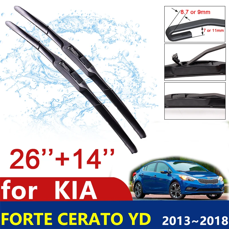 

Car Wiper Blades for KIA Forte Cerato YD 2013~2018 K3 Front Windscreen Windshield Wipers Blades Car Accessories 2014 2015 2016