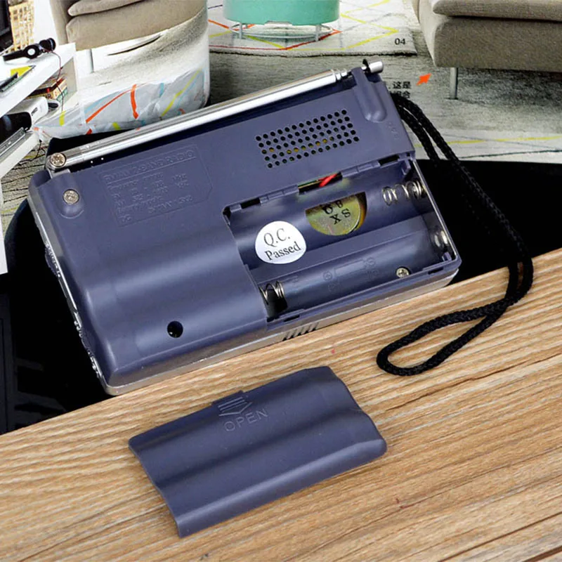 Портативная телескопическая мини-радиоантенна AM/FM, карманный приемник, динамик, уличный радиоприемник FM, Портативный FM-радиоприемник