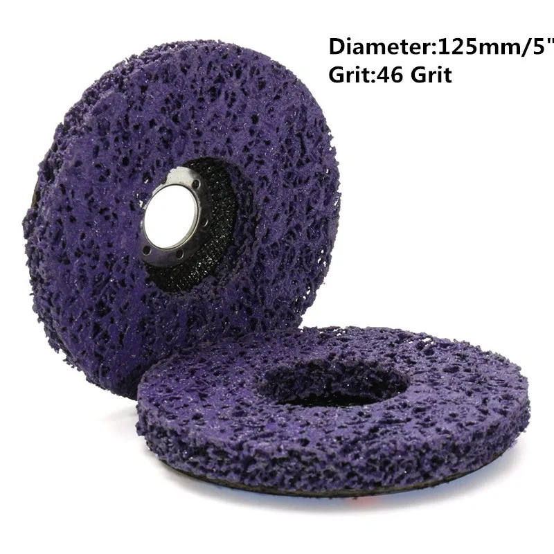 2pcs 125mm 115mm 5 Inch 46Grit Grinding Disc Wheel for Angle Grinder Abrasive Tools Purple Black Blue