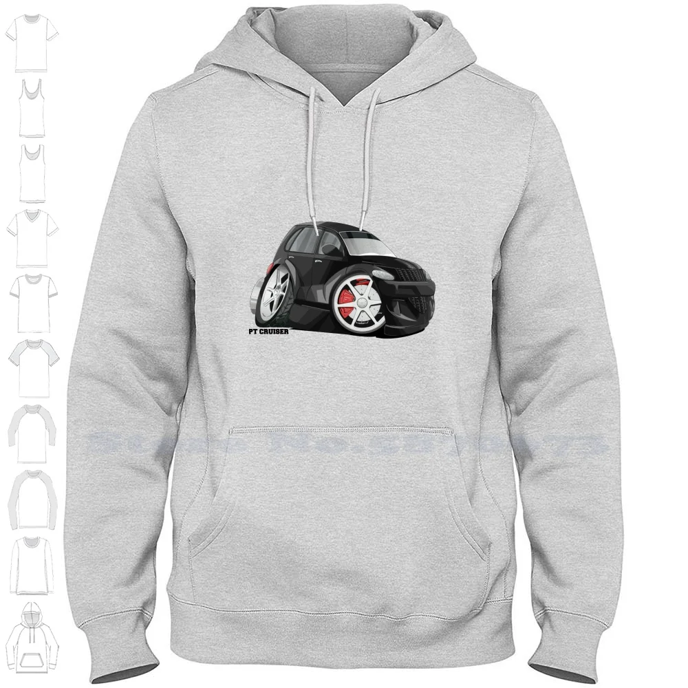 Pt Cruiser Chrysler Classic Model Pt Cruiser Black Cartoon Car Art Hoodies Sweatshirt For Men Women Chrysler Cruiser Royal Gate