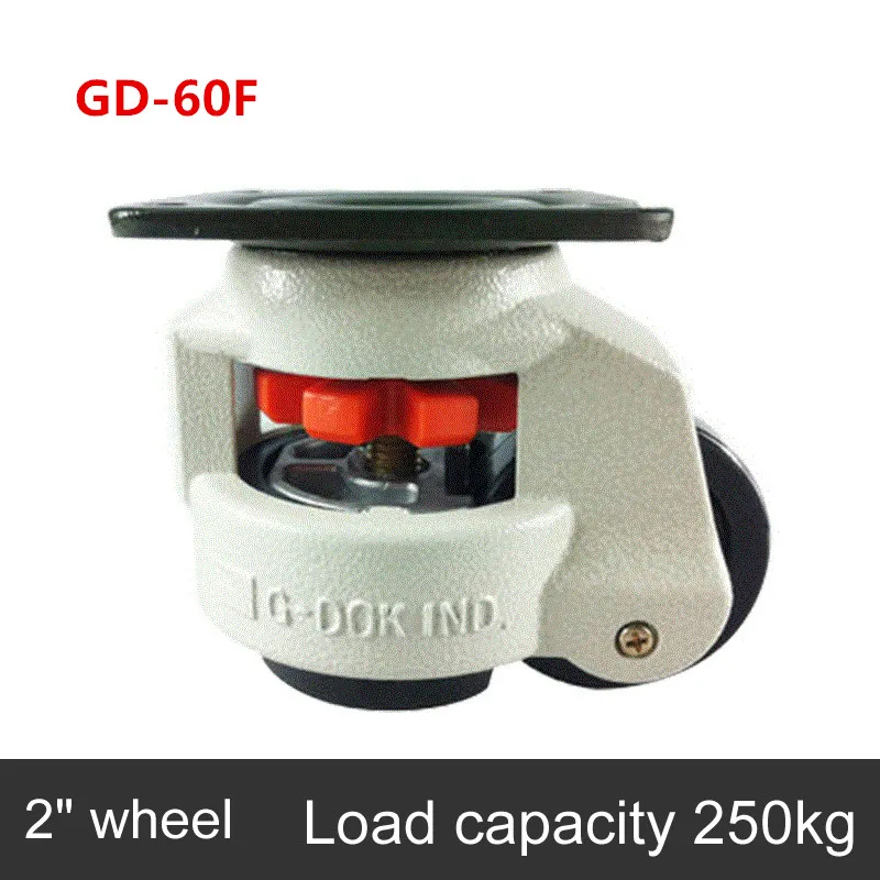 

Level adjustment wheel/Casters,GD-60F flat support, forHeavy equipment ,Industrial casters