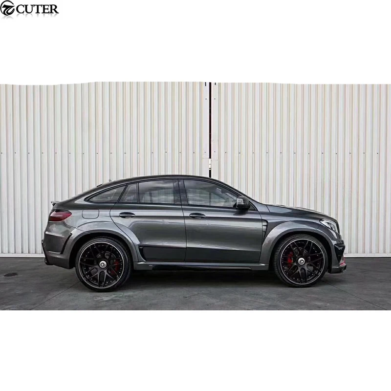 W292 GLE 400 Coupe GLE63 AMG Carbon Fiber FRP Front Bumper Rear Bumper Side skirts Engine hood for Benz Gle Coupe Gle 63 LUMMA