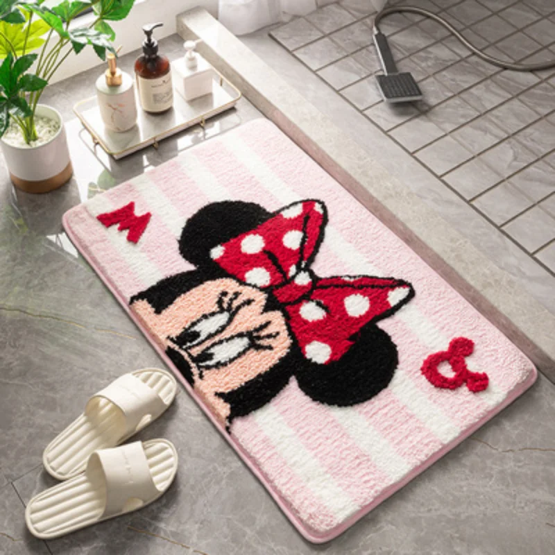 Disney Mickey 40x60cm Door Mat Bathroom Mat Bedroom Bathroom Decor Carpet Indoor Floor Mat