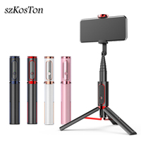 Wireless Bluetooth compatible Selfie Stick Extendable Monopod Remote Control Gimbal Stick Tripod For iPhone 15 14 Xiaomi Huawei