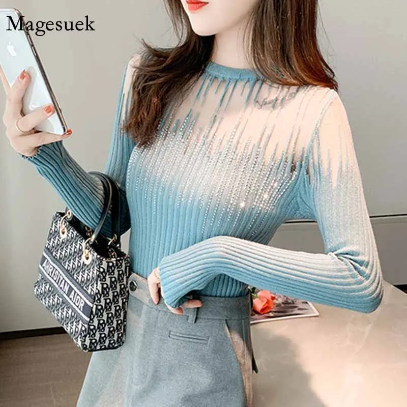 

Elegant Fashion Women Long Sleeve Casual Knitted Sweater Fall Sweater Women Pullover 2020 Slim Christmas Sweater Jumper 11365