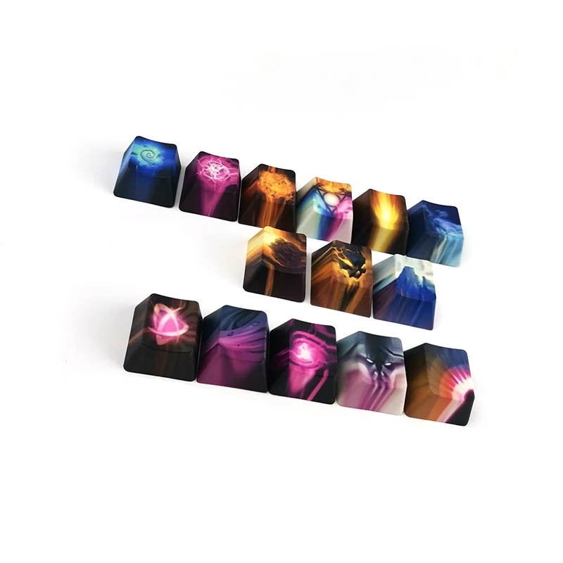 1 Set PBT 5 Sides Dye Subbed Key Caps For Mechanical Keyboard Cherry OEM XDA Profile Keycap For Dota 2 All Heros Can Be Made