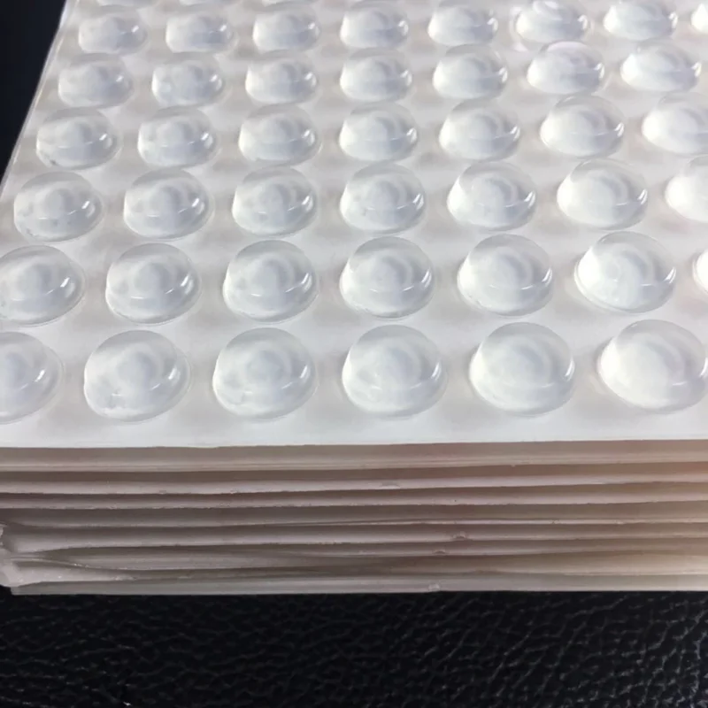 100PCS 10mm x 4mm clear anti slip silicone rubber plastic bumper damper shock absorber self-adhesive silicone feet pads