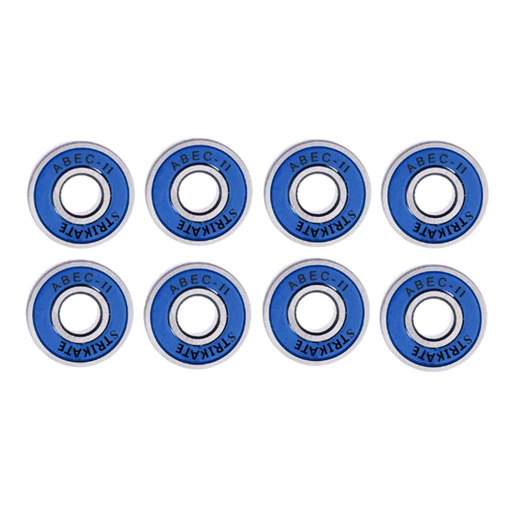8pcs Skateboard Bearing 608rs Abec 11 Integrated spacer Longboard Bearing