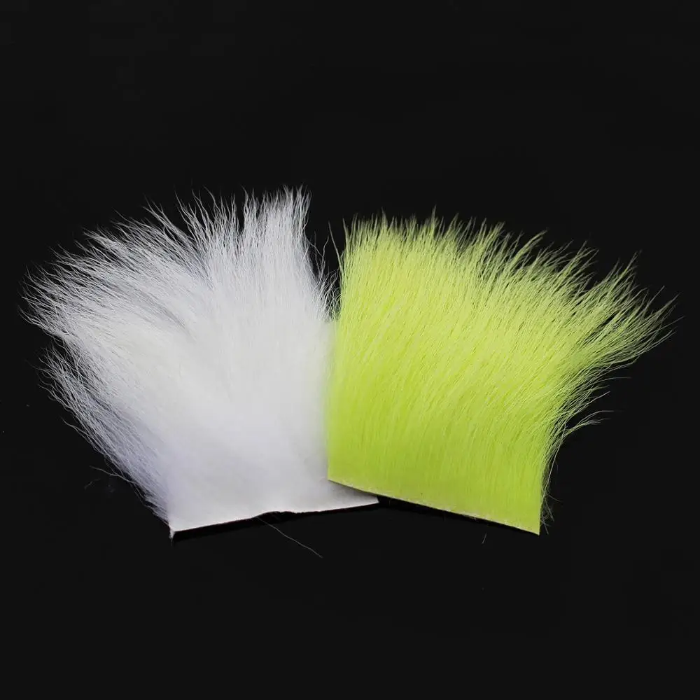 Tigofly 2 pcs/lot goat Hair Fur 6cmX6cm Dry Flies Muddlers Caddis Fly Fishing Tying Materials