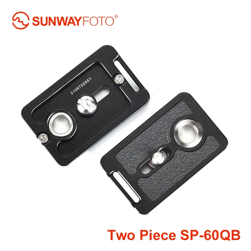 SUNWAYFOTO SP-60QB Arca Swiss Quick Release Plate Camera QR Plate with QD Sling Mount