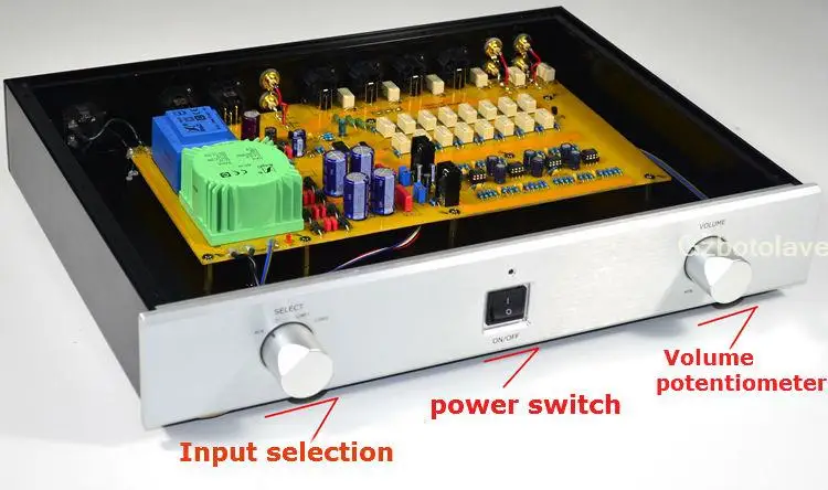 New arrive finished Fully balanced preamplifier HIFI preamplifier E500