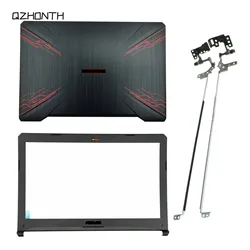 New LCD Back Cover & Front Bezel & Hinges For Asus TUF Gaming FX504 FX504G FX80 FX80G