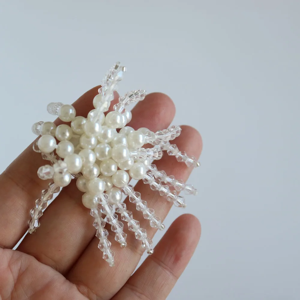 Modische 3D Handgefertigte Strass-Perlen-Applikationen für Kleidung, Vogel- und Tiermotiv-Stickereien, Patches mit Pailletten – Detail 14