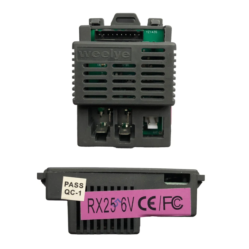 Weelye 6V 12V RX25 FCC children's electric ride on toy car 2.4G Bluetooth receiver control box motherboard chip unit replacement