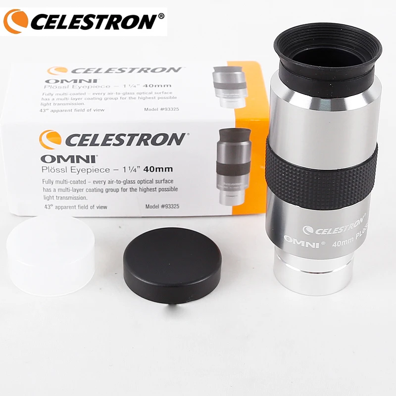 Celestron OMNI 40mm PLOSSL Eyepiece Optical 4-Element 1.25inch Spotting Scopes Telescope Eyepiece Lens