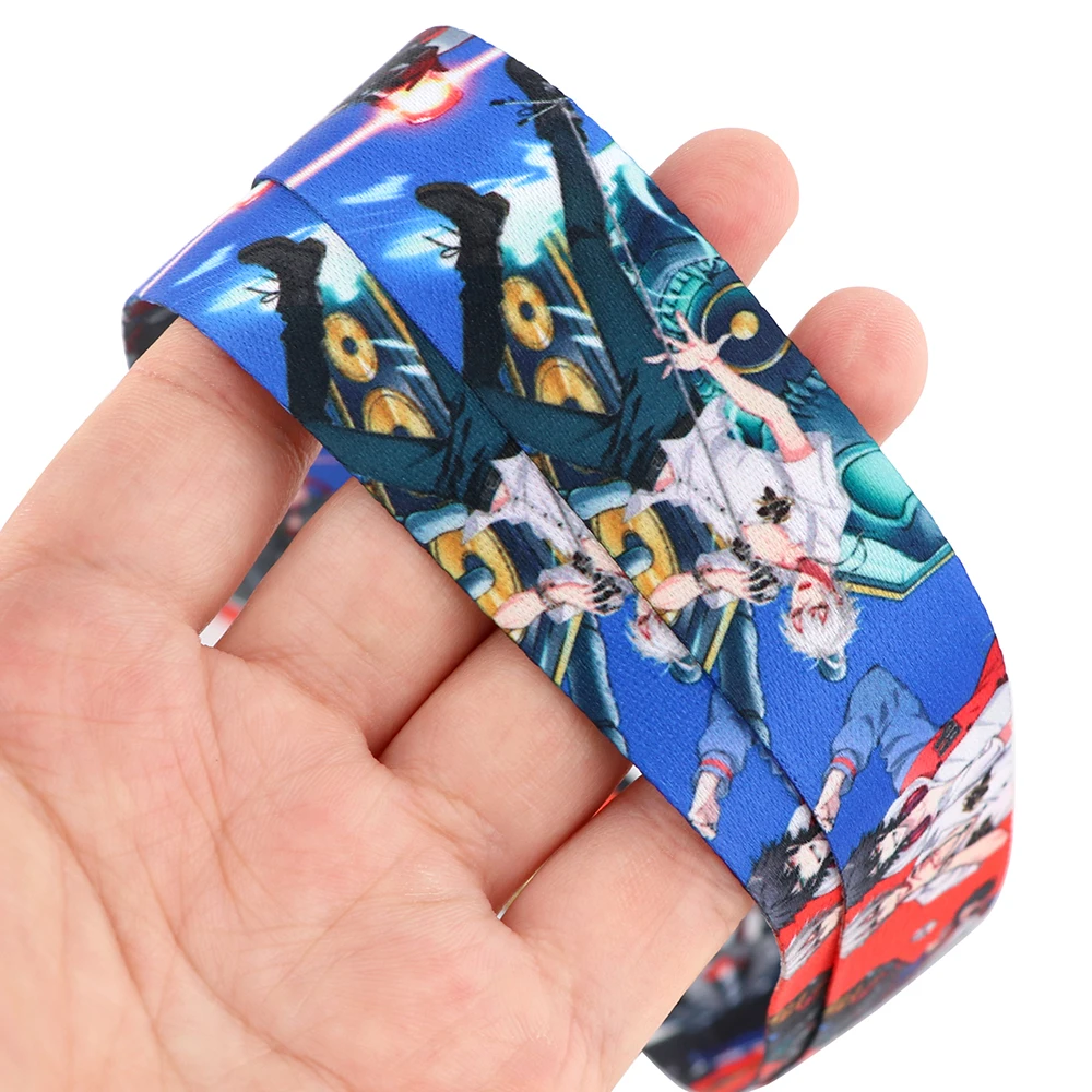 Flyingbee Hypnose Mikrofon Cartoon Stil Anime Liebhaber Schlüssel Kette Lanyard Neck Strap Für USB Abzeichen Halter DIY Hängen Seil X2335