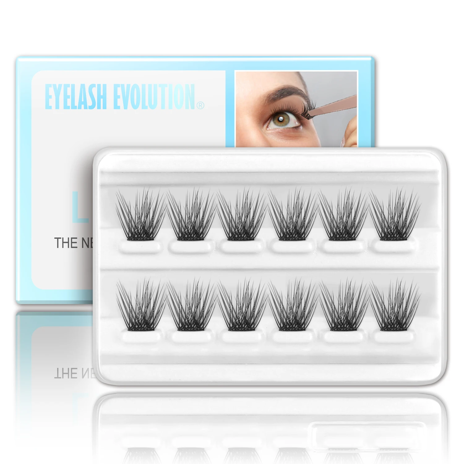 EASITENSION Clusters Lashes DIY Segmented Eyelashes Extension Volume Professional Individual Beam Bundles Eyelashes