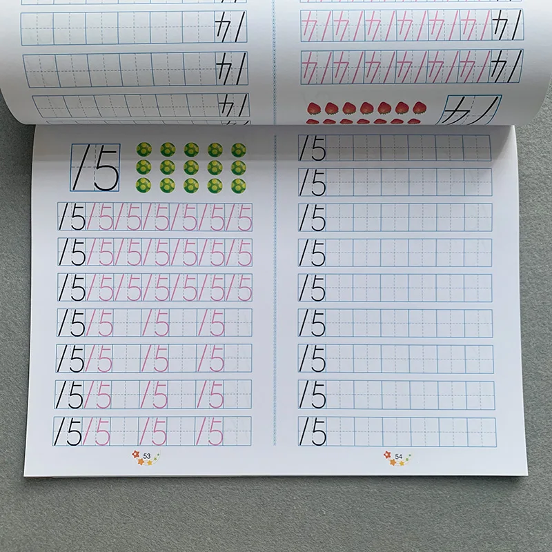 New Digital Copybook 0-100 Tracing Red Book Children's Kindergarten Learning Numbers