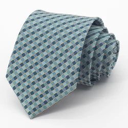 Vintage 8CM wide Tie for Men Mariage Business Dresses Office Gentleman Necktie High Quality Fashion Cravate Wedding Gifts