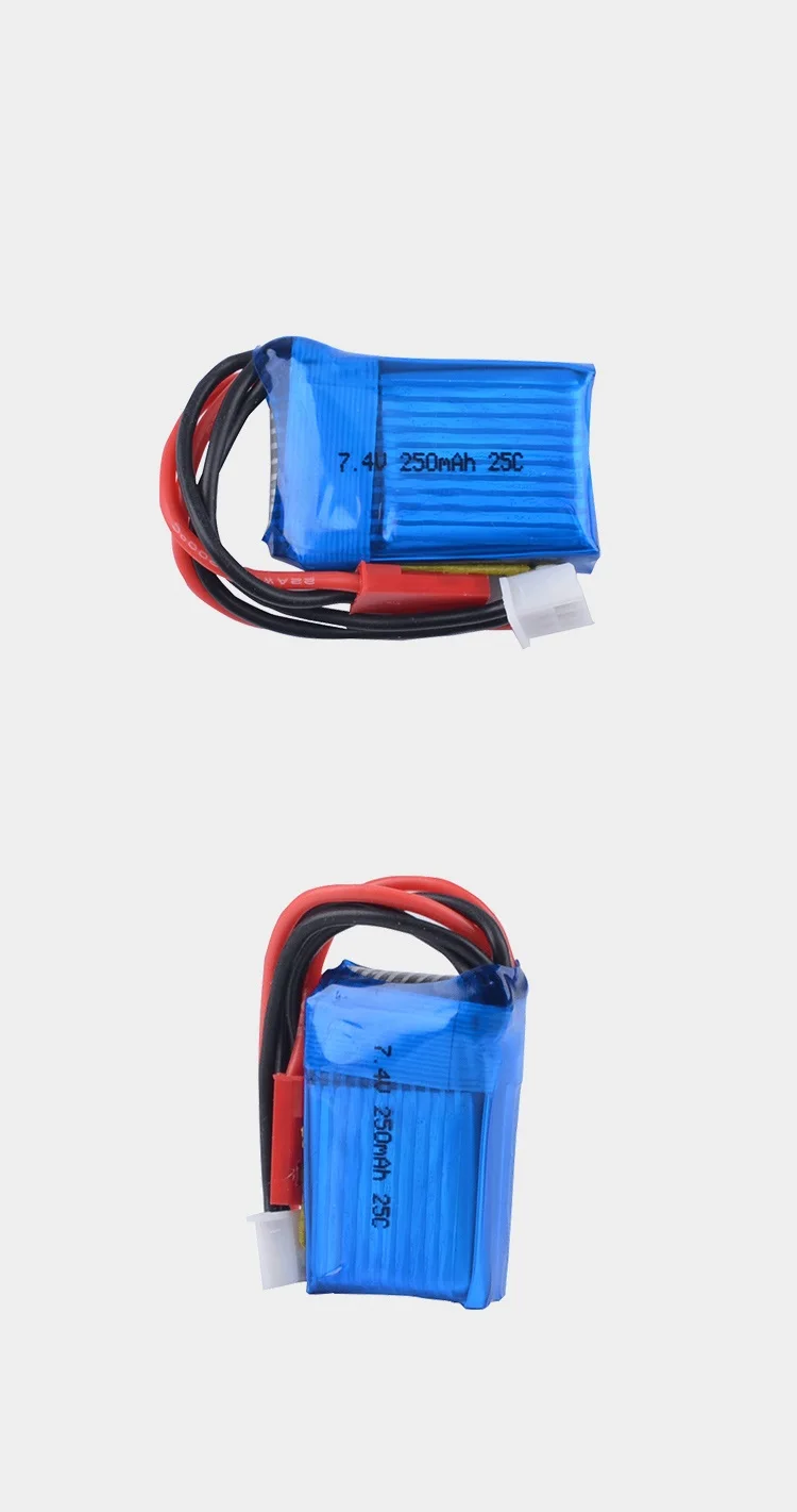 2 3 pcs 7.4V 250mAh 25C 2S Short Card li-po Battery For Mini Remote Control Car 1/35 Rc Mini Helicopter