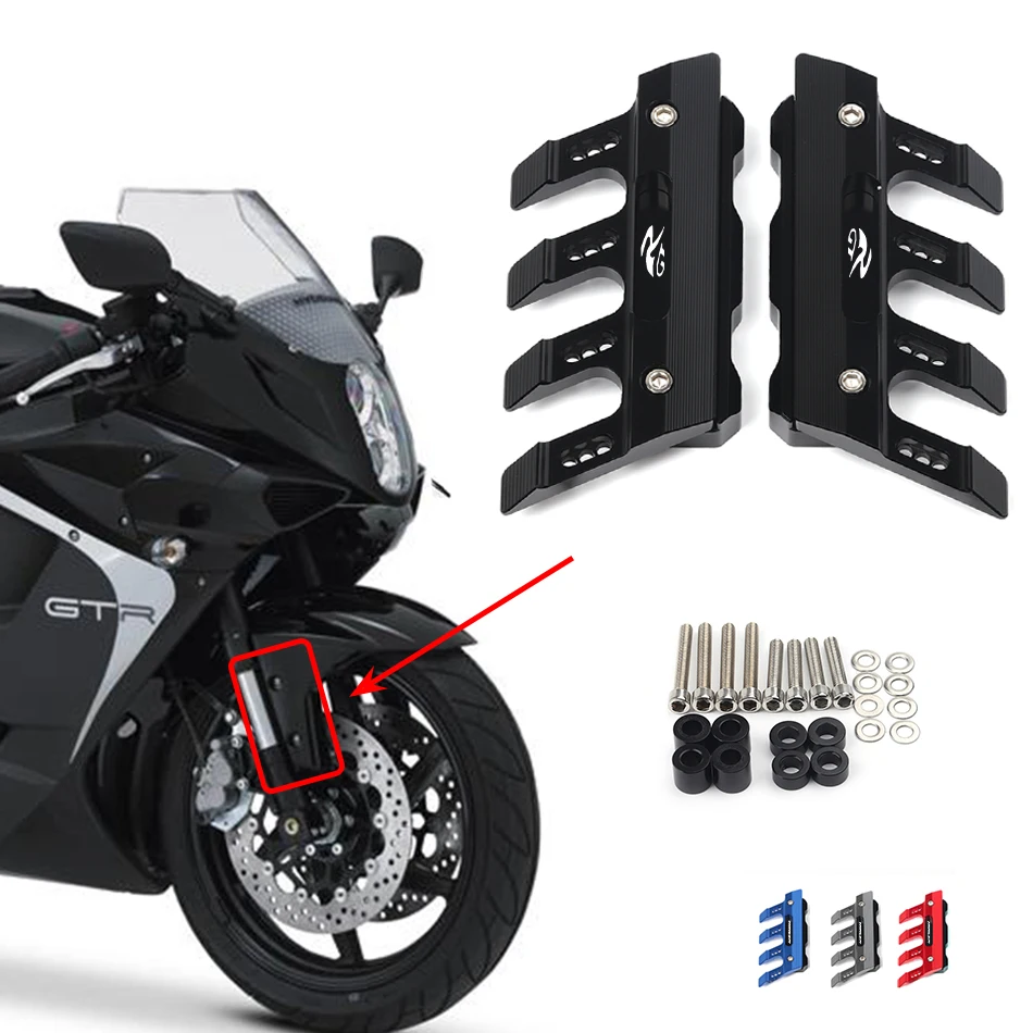 

For HYOSUNG GT250R GT650R GT 650R 250R Motorcycle Mudguard Front Fork Protector Guard Block Front Fender Slider Accessories