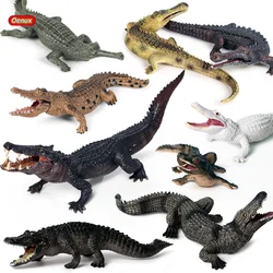 Oenux Wild Animals Action Figures Simulation Sarcosuchus Crocodiles Boar Croc Model PVC Collection Decorate Kids Educational Toy