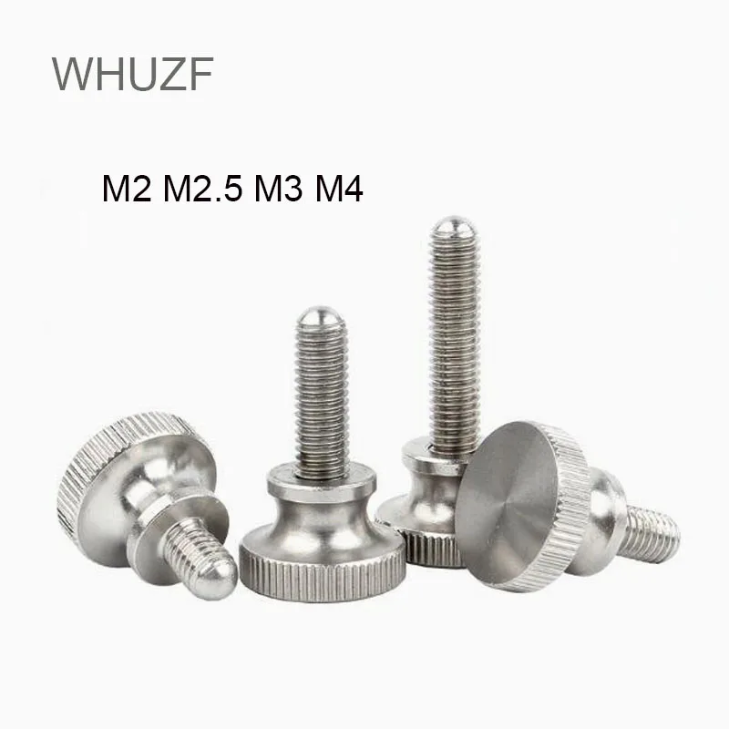 

10pcs M3 M4 M5 M6 M8 M10 Stainless Steel GB834 Knurl High Step Head Hand Tighten Thumb Screw Curtain Wall Thumbscrew Adjust