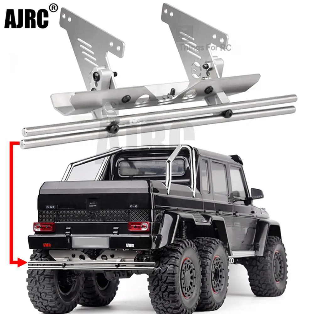 For Trax Trx-4 G500 82096-4 88096-4 Trx-6 6x6 G63 AJRC Metal Rear Bumper Chassis Protection Armor