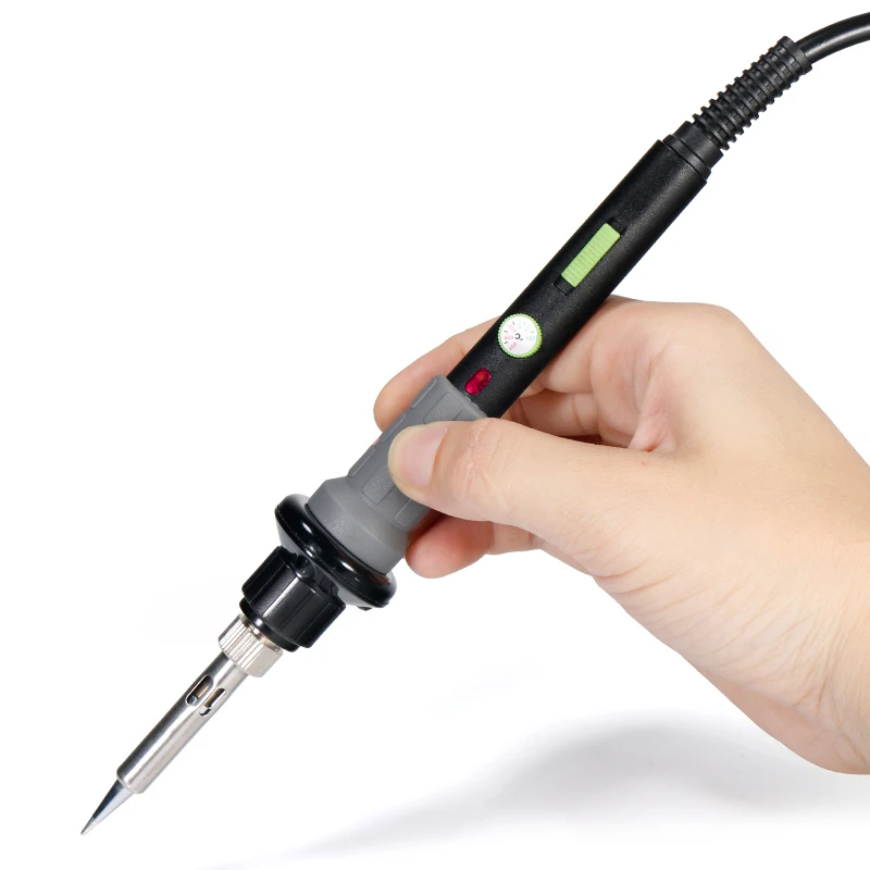 

Free shipping 947 60W Electric Soldering Iron With LED Light Adjustable Temperature Portable EU Plug 220V