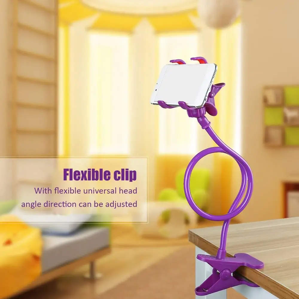 Универсальный Ленивый мобильный телефон Держатель гибкий зажим Настольный кронштейн для сотового телефона Настольный держатель для телефона