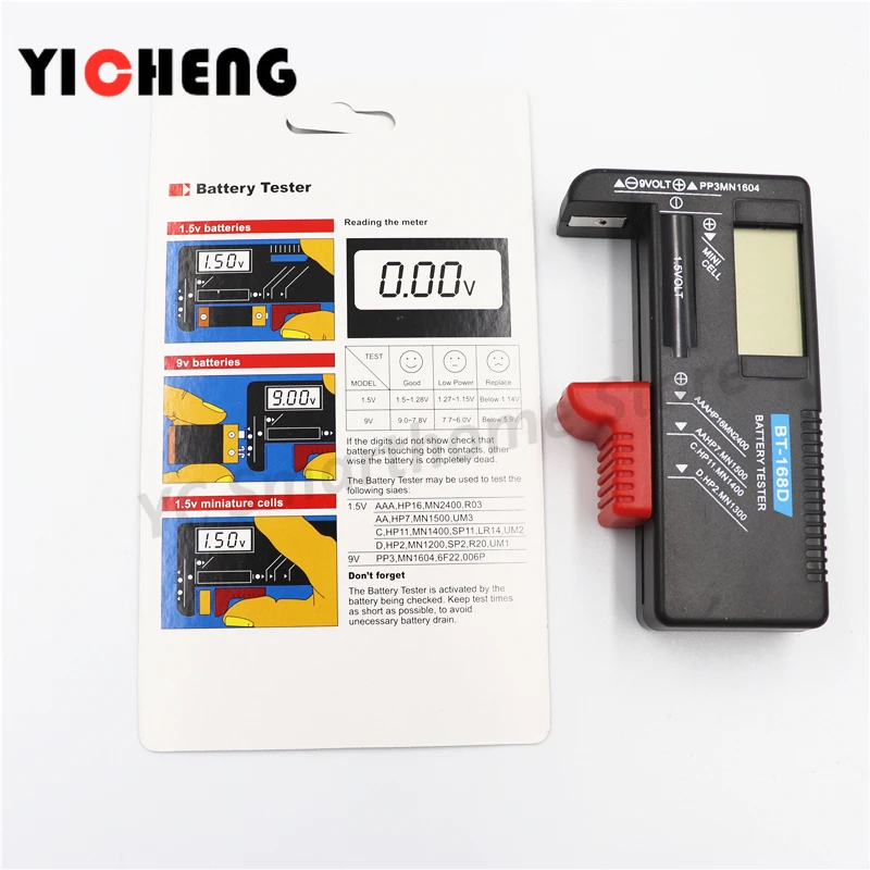 BT-168D Battery Tester Digital Battery Tester  Battery capacity tester BT168D