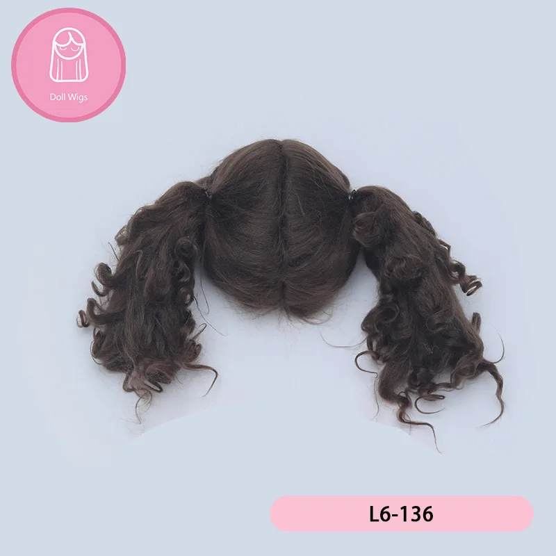 ‌1/6 BJD SD Doll Wig - 16-17cm High-Temperature Synthetic Fiber Short Straight Hair | Multiple Colors | DIY Gift & Accessories‌