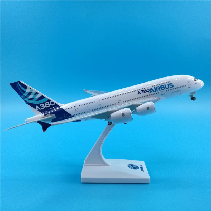 1/200 Scale 30CM Airplane 380 A380 Airline Model W Light and Wheel Diecast Plastic Resin Assembly Plane Model For Collection