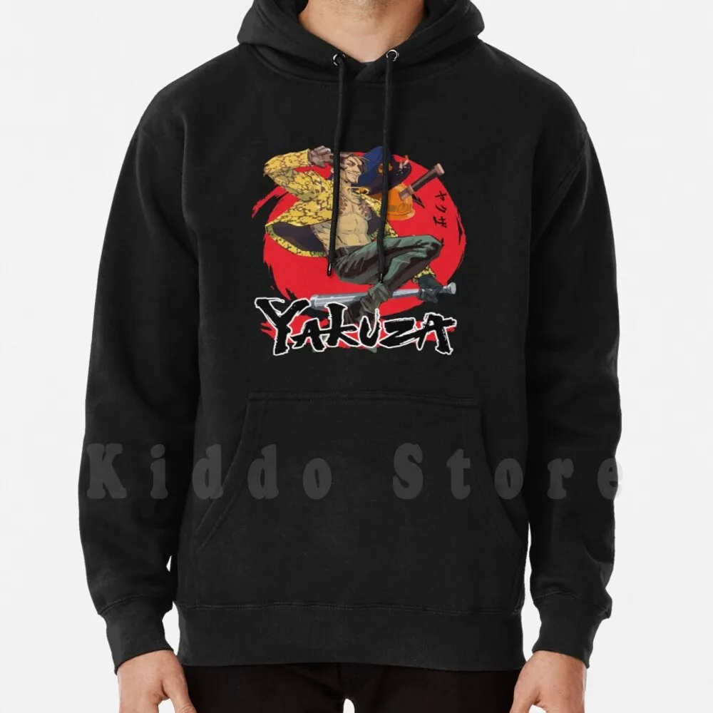 Yakuza Hoodie Long Sleeve Yakuza Japan Ryu Ga Gotoku Tattoo Japanese Anime Gaming Majima Goro Majima