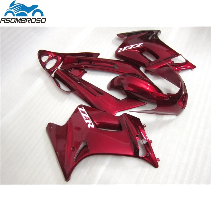 

Plastic Racing Motorcycle for Kawasaki Ninja ZZR250 fairing kit 1997-2007 all red set zzr250 97 98 99 00 04 05 06 07 HJ33