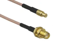 RG316 SMA Female Jack Bulkhead Nut to MCX Male Plug Straight RF Jumper pigtail Cable Wire Terminals 5CM~10FT