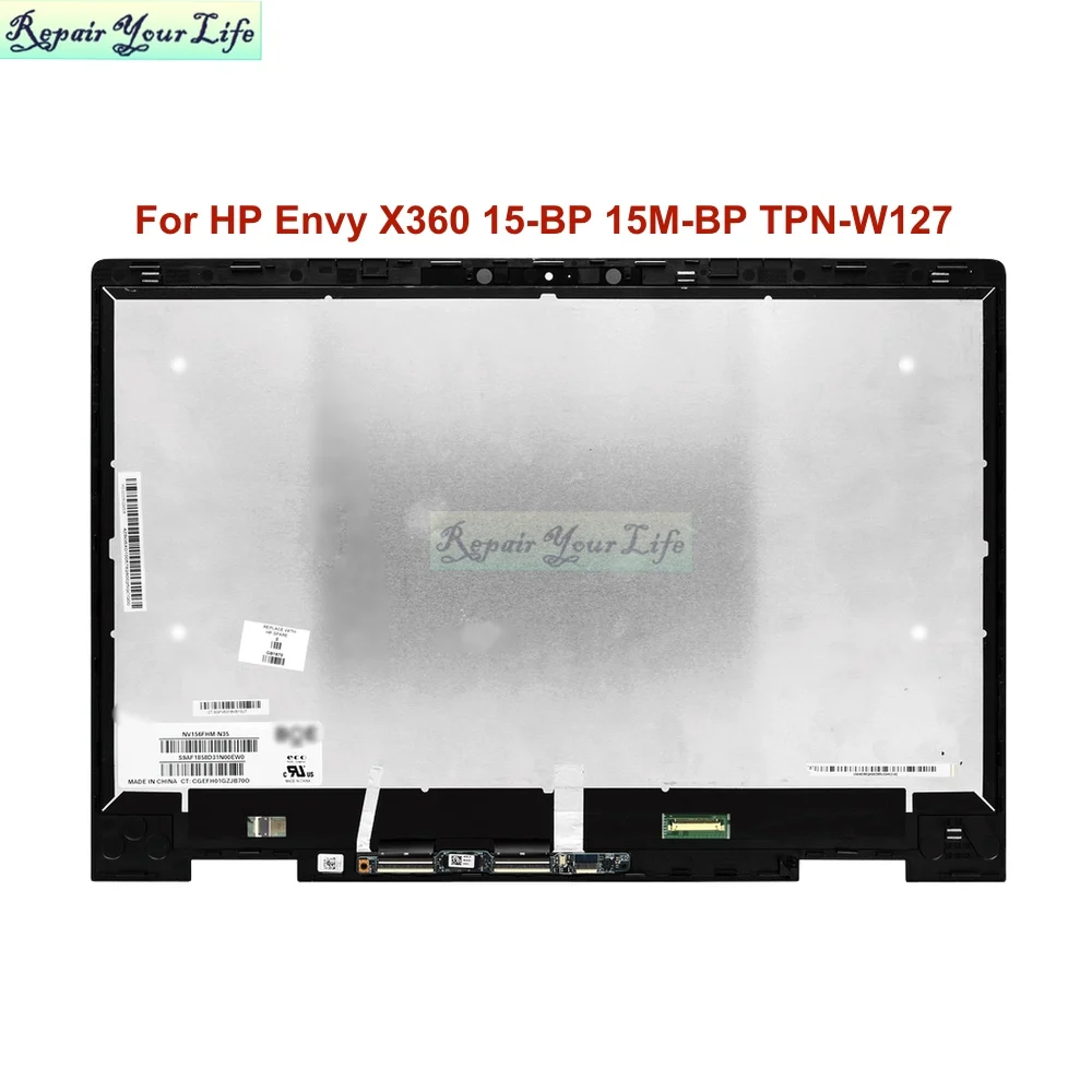 

15.6 Laptop LCD Assembly Screen Matrix For HP Envy X360 15-BP 15M-BP 15-BP000 15-BP1XX LED Display Panel with Touch Digitizer