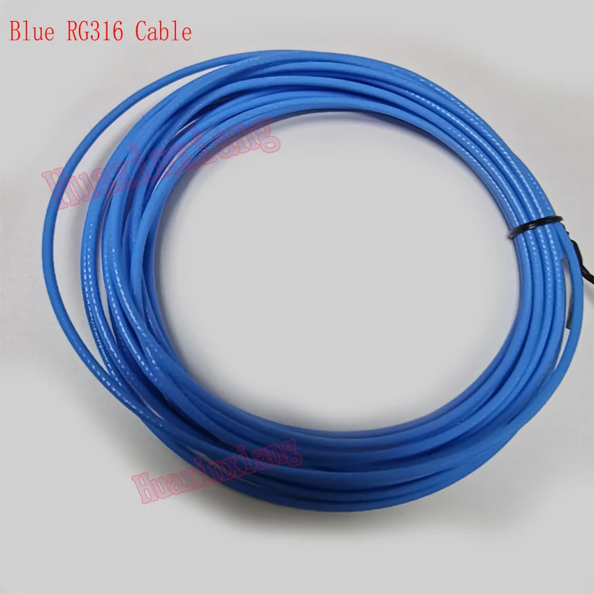 5meters/Lot RG142/RG400/RG316D/RG316/RG178 RF Coaxial Antenna Wire Cable Silver-plated Brown/Blue Color