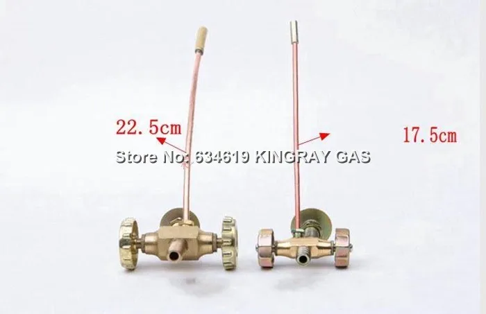 Gas Cock Valve For Burner / Stove Furnace Assembly Fittings Gas Mannually Shutoff Valve With Pilot Flame