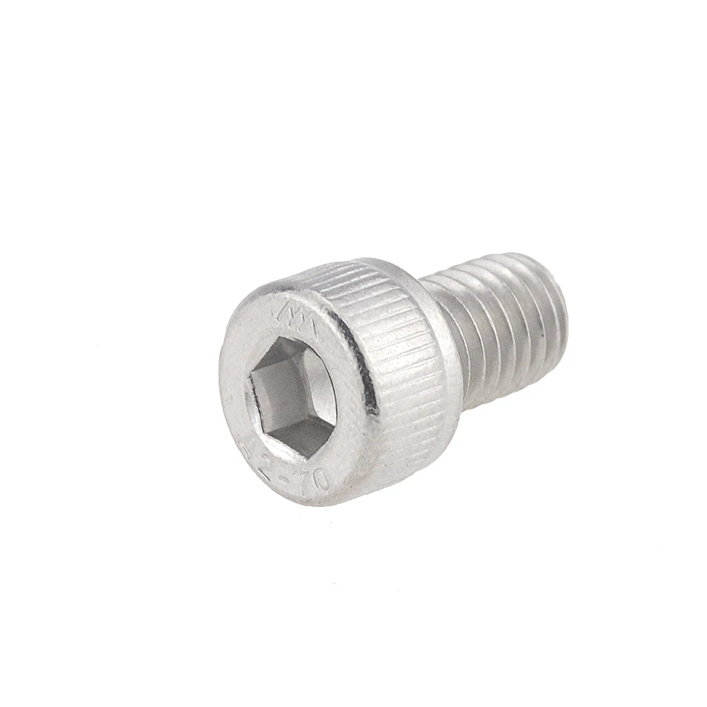 50PCS Metric Thread DIN912 M3  M4 304 Stainless Steel Hex Socket Head Cap Screw Bolts Bike Screw M3* 6mm M4*8mm 20mm