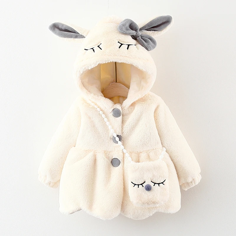 Autumn Winter Hooded Jackets Overalls For Newborn Girl Fashion Warm Clothing Outerwear Toddler Baby Down Coats Cotton Clothes