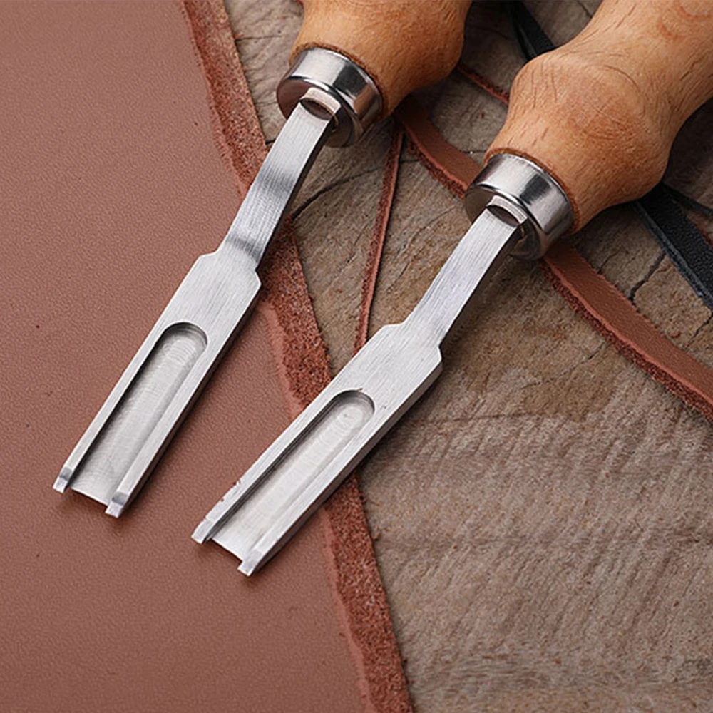 1 Pc  Leather Tools Cowhide Edge Beveler Handmade DIY Leather Carving Leather Goods Wide Mouth Side Shovel Trimming Tool