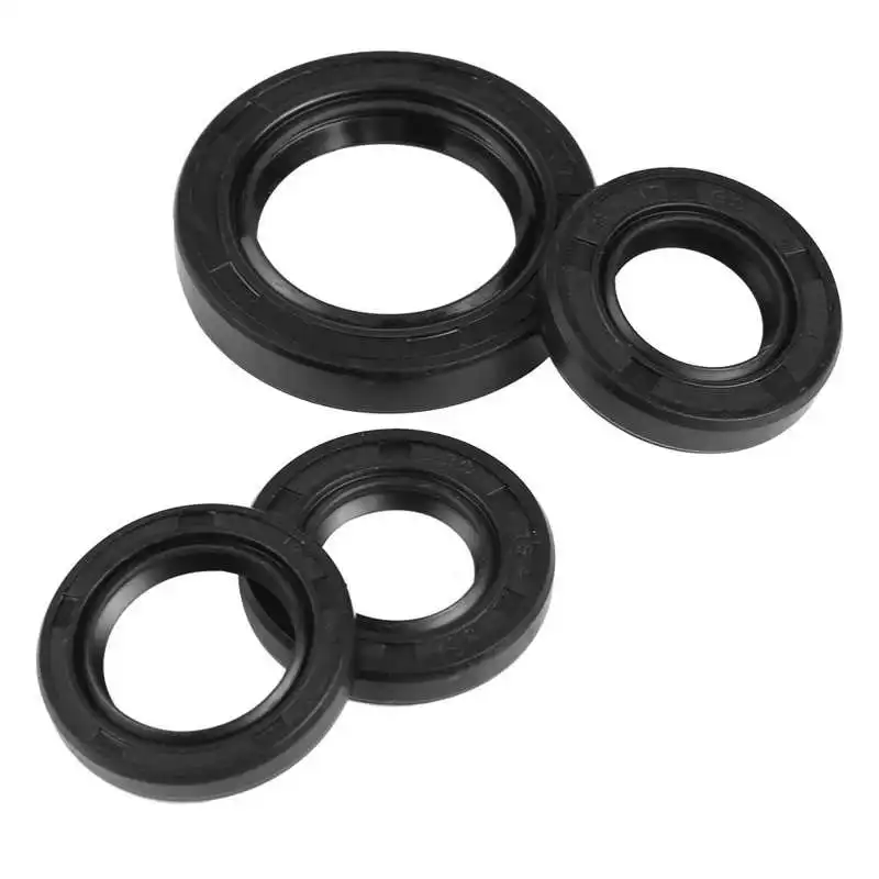 4Pcs Crankshaft Oil Seal Engine Crankshaft Gear Oil Seal Rubber O Repair Tool for most GY6 50 139 QMB Scooters