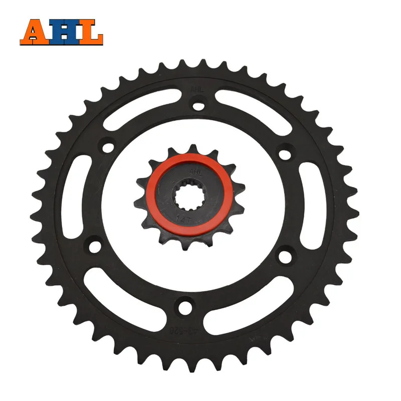 AHL A set Front & Rear Sprocket KIT  for SUZUKI DRZ400 DR-Z400 type 520 43-14 Tooth Beyond the original part