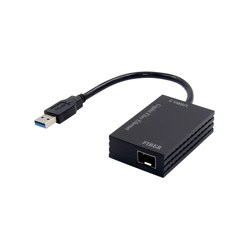 USB 3.0 to SFP 1 Port Wired Gigabit Fiber 1000M Ethernet Adapter Chip Realtek RT8153 Laptop 10/100/1000Mbps Usb Network Card