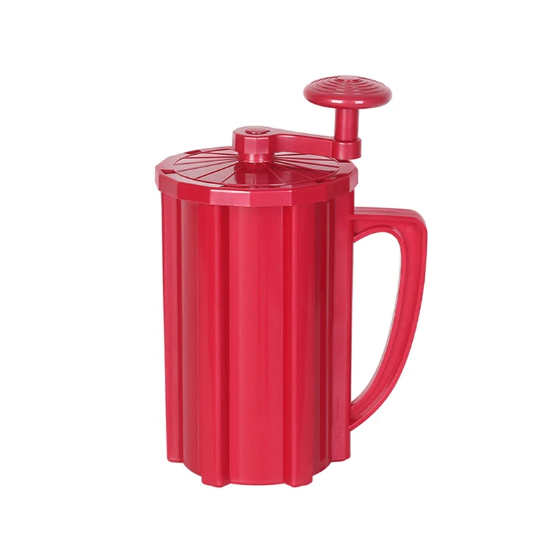 Máquina Manual para hacer patatas fritas, máquina para hacer tres en uno patatas fritas, ciclón de mano, Color Rojo