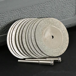 10pcs 40mm Cutting Discs For Cutting: Gem Stones Metal Glass CeramicsSaw Blade For Drill Dremel Rotary Tool