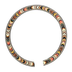 B-77 Acoustic Guitar Circle Rosette Soundhole Sticker for Acoustic Guitar