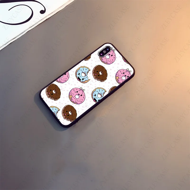 sweet food donuts Phone Accessories Case For iphone 13pro 14pro 15pro 12pro 11pro xs max 7 8 XR 12mini 15plus 13mini SE coque